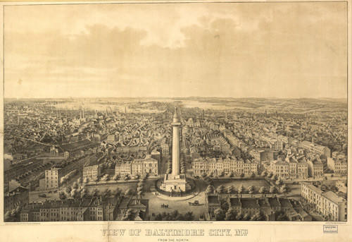 Historic Map - Baltimore, MD - 1862, image 1, World Maps Online