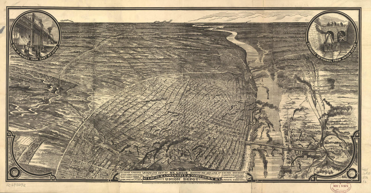 Historic Map - St. Louis, MO - 1876, image 1, World Maps Online