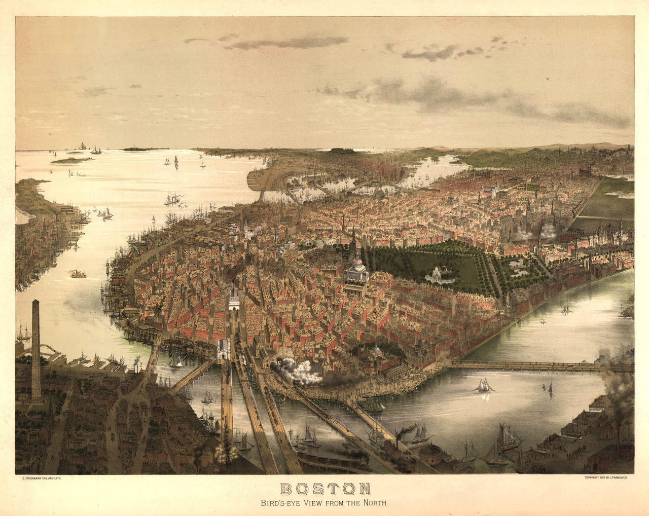 Historic Map - Boston, MA - 1877, image 1, World Maps Online