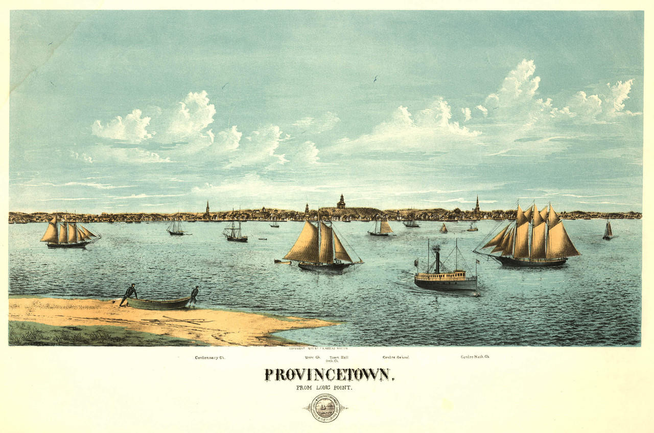 Historic Map - Provincetown, MA - 1877, image 1, World Maps Online