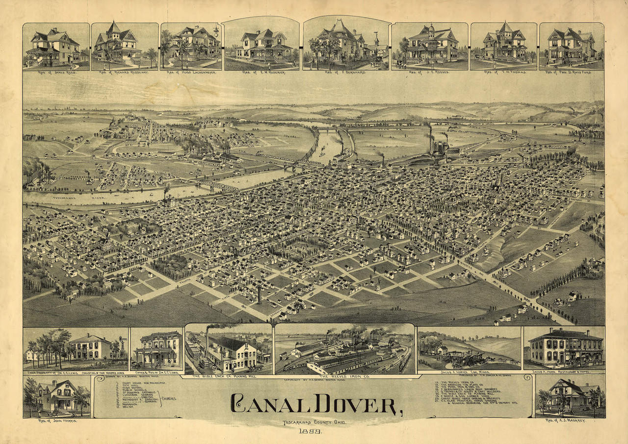 Historic Map - Dover, OH - 1899, image 1, World Maps Online