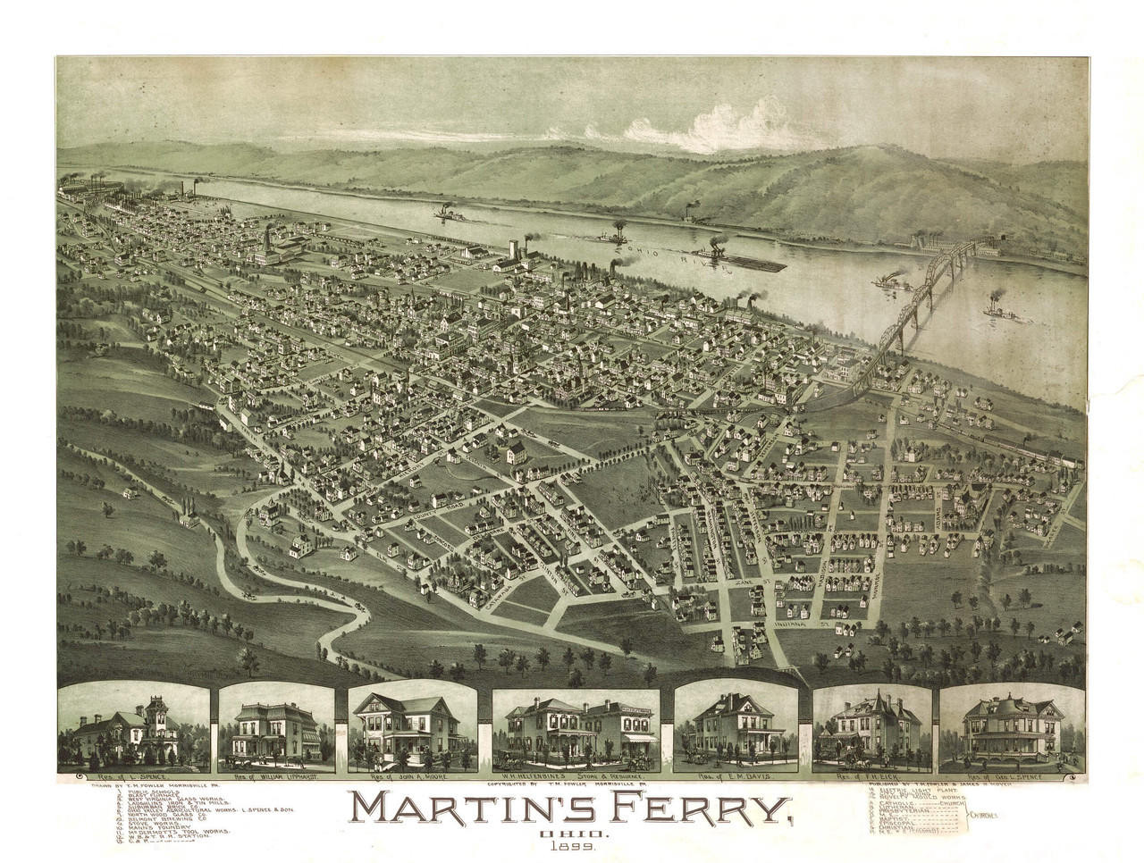 Historic Map - Martin's Ferry, OH - 1899, image 1, World Maps Online