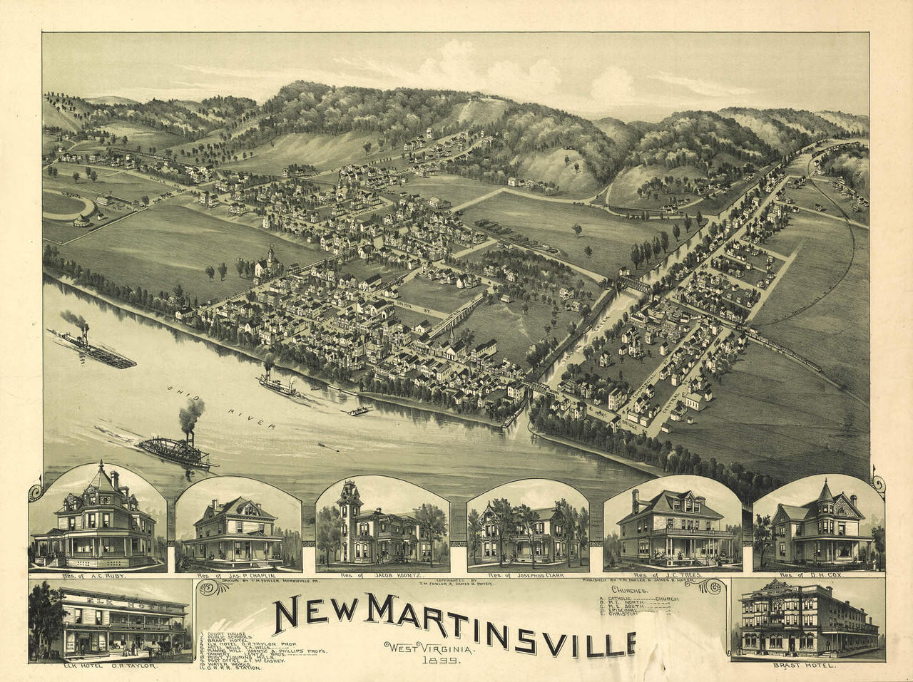Historic Map - New Martinsville, WV - 1899, image 1, World Maps Online
