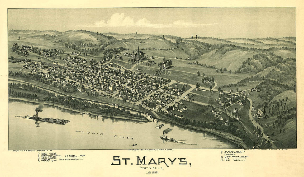 Historic Map - St. Mary's, WV - 1899, image 1, World Maps Online