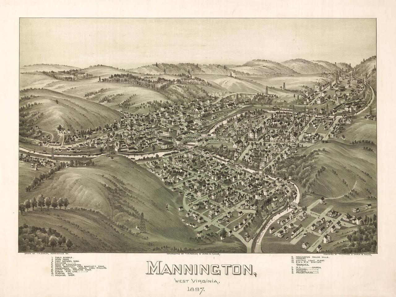 Historic Map - Mannington, WV - 1897, image 1, World Maps Online