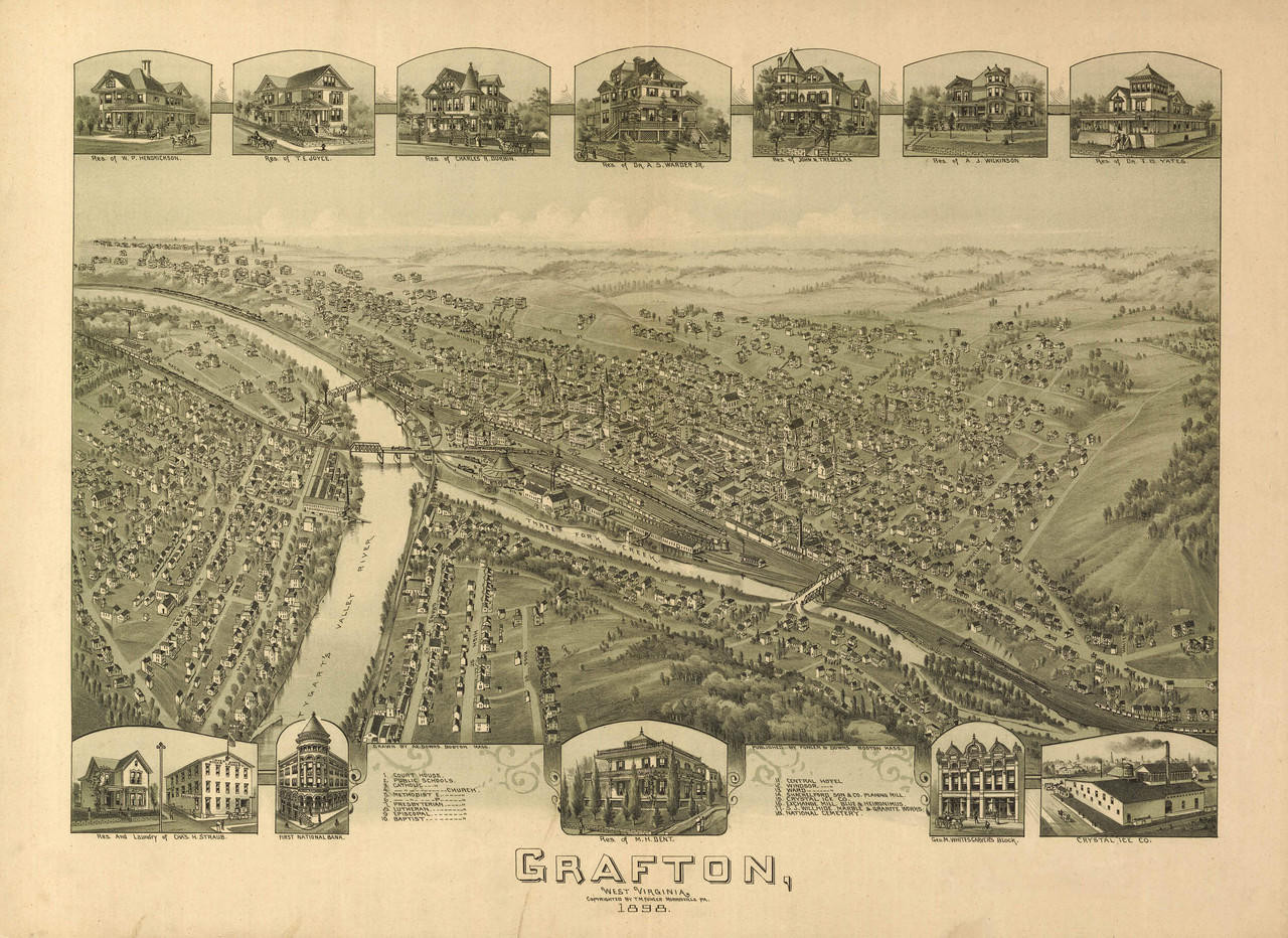 Historic Map - Grafton, WV - 1898, image 1, World Maps Online