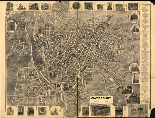 Historic Map - Waterbury, CT - 1899, image 1, World Maps Online