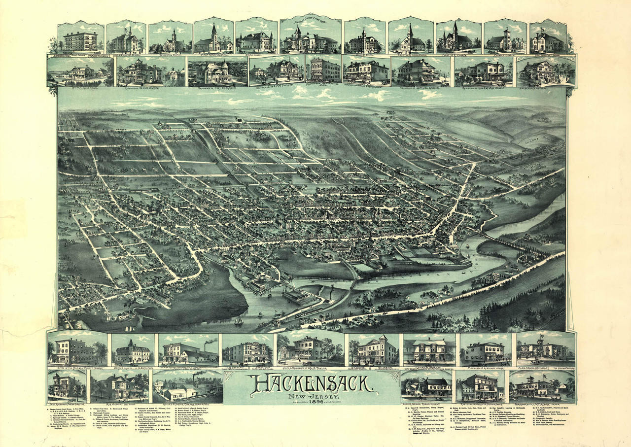 Historic Map - Hackensack, NJ - 1896, image 1, World Maps Online