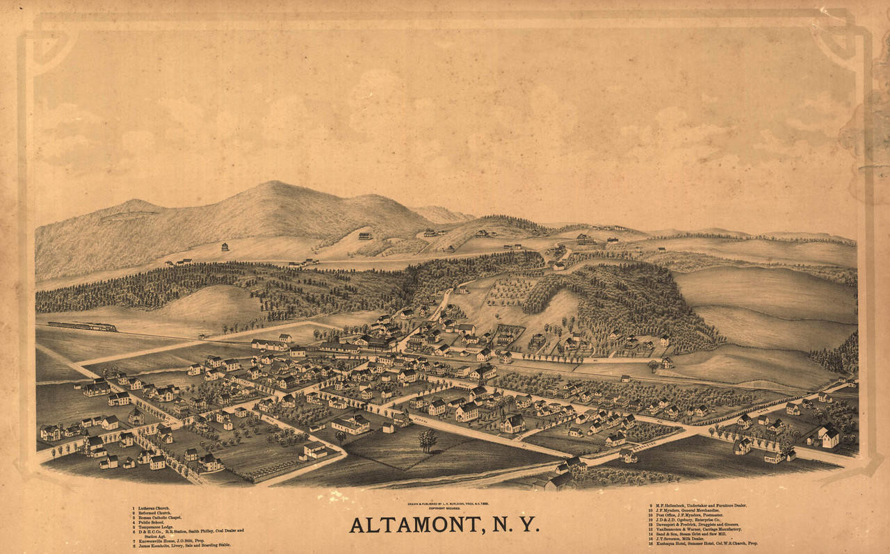 Historic Map - Altamont, NY - 1889, image 1, World Maps Online