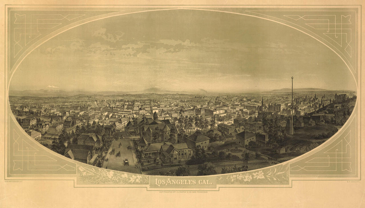 Historic Map - Los Angeles, Cal. - 1888, image 1, World Maps Online