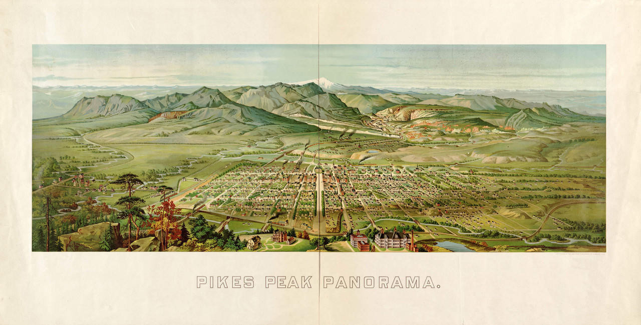 Historic Map - Colorado Springs, CO - 1890, image 1, World Maps Online