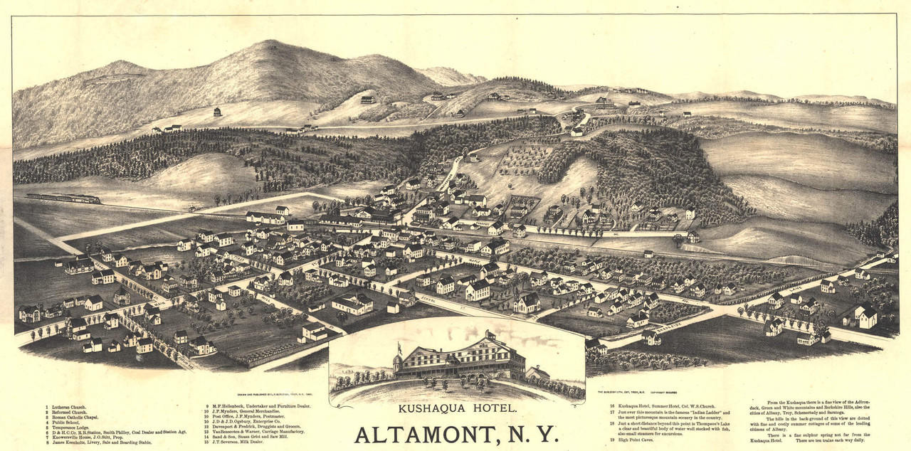 Historic Map - Altamont, NY - 1890, image 1, World Maps Online