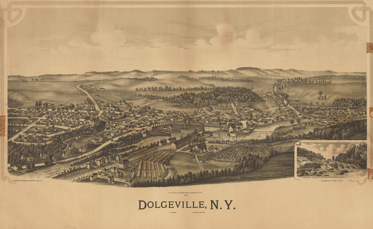 Historic Map - Dolgeville, NY - 1890, image 1, World Maps Online
