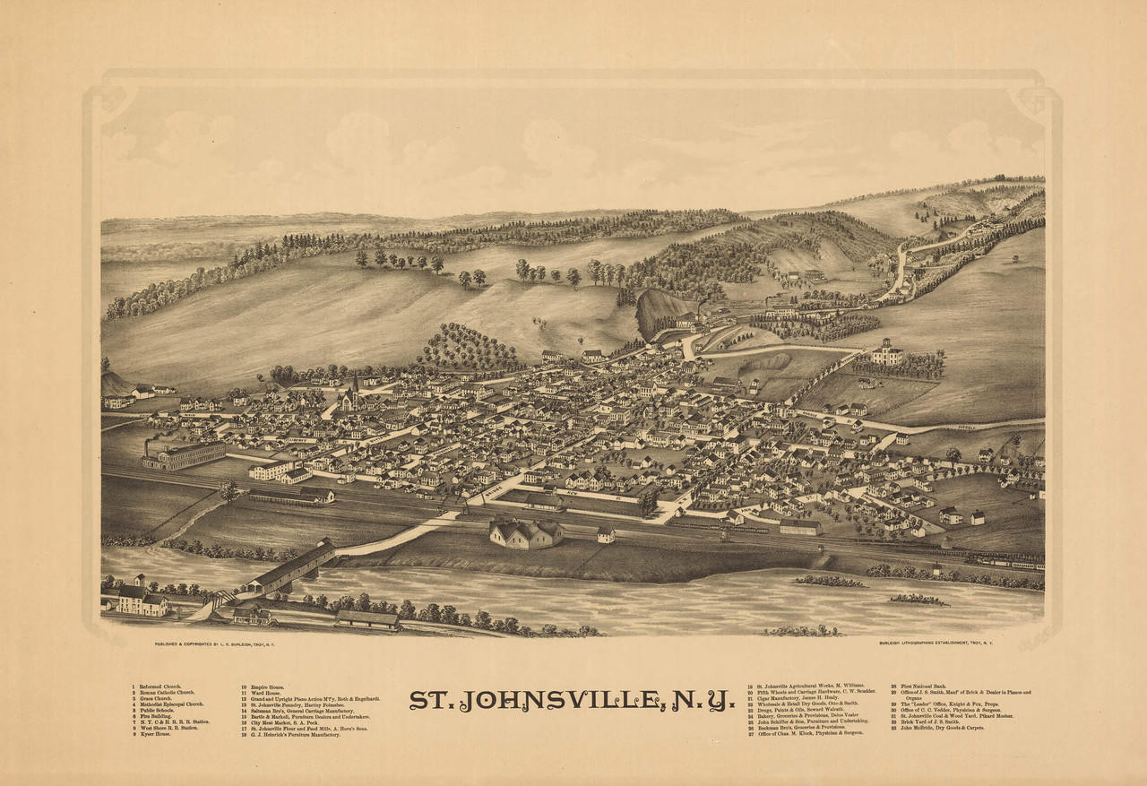 Historic Map - St. Johnsville, NY - 1890, image 1, World Maps Online