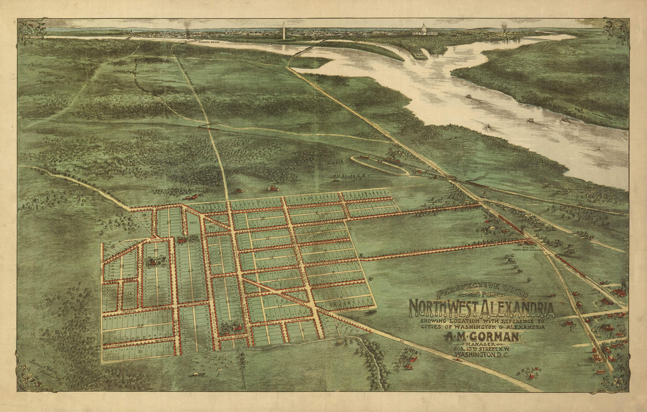 Historic Map - Alexandria, VA - 1890's, image 1, World Maps Online