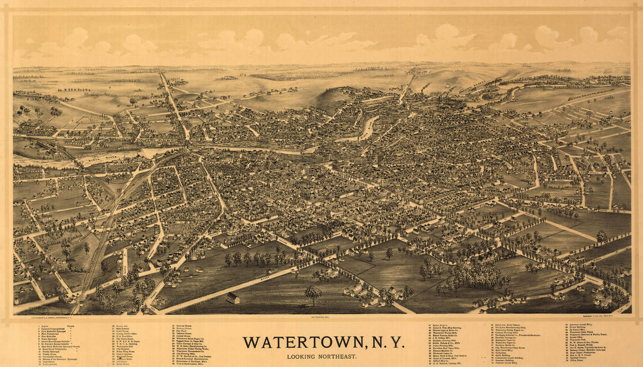 Marlboro, NY Vintage Map Print (1891)| World Maps Online