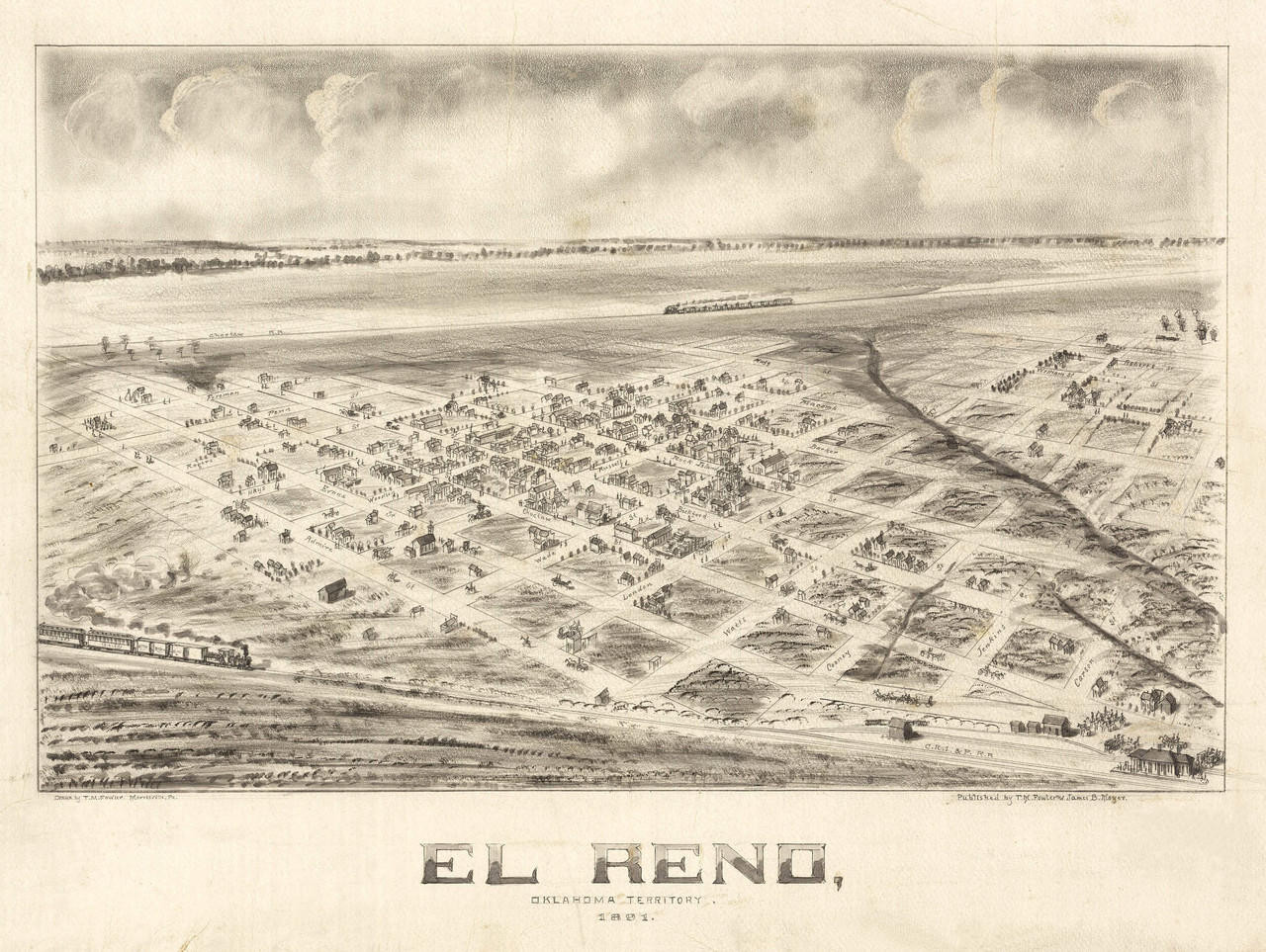 Historic Map - El Reno, OK - 1891, image 1, World Maps Online