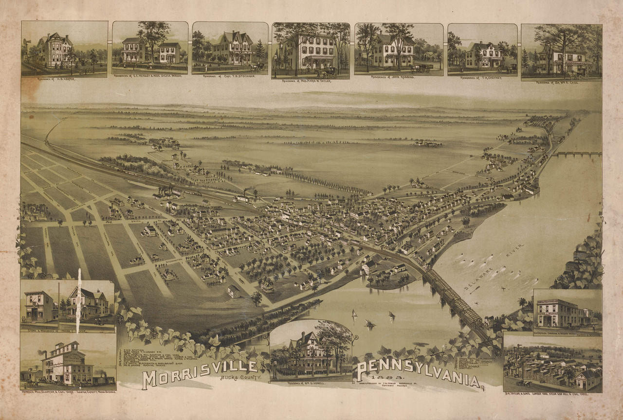 Historic Map - Morrisville, PA - 1893, image 1, World Maps Online