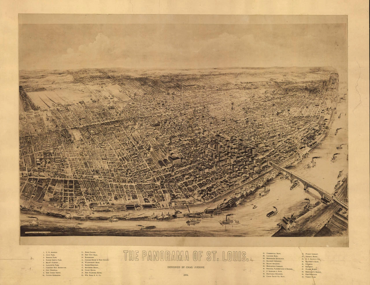 Historic Map - St. Louis, MO - 1894, image 1, World Maps Online
