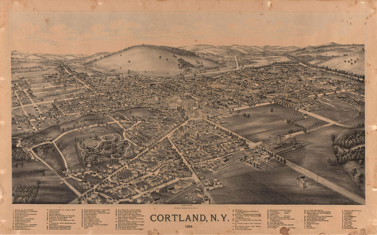 Historic Map - Cortland, NY - 1894, image 1, World Maps Online