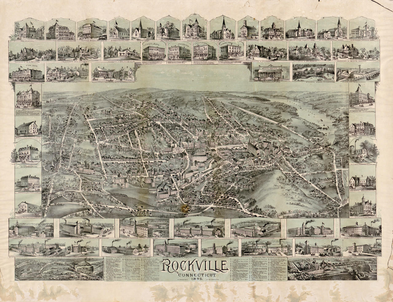 Historic Map - Rockville, CT - 1895, image 1, World Maps Online