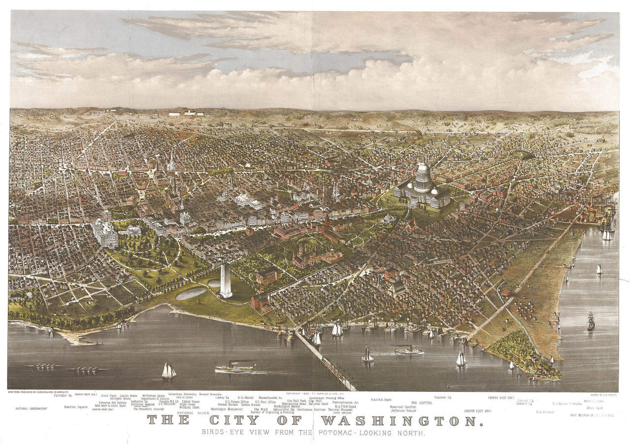 Historic Map - Washington, DC - 1880, image 1, World Maps Online