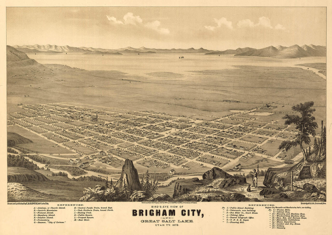 Historic Map - Brigham City, UT - 1875, image 1, World Maps Online