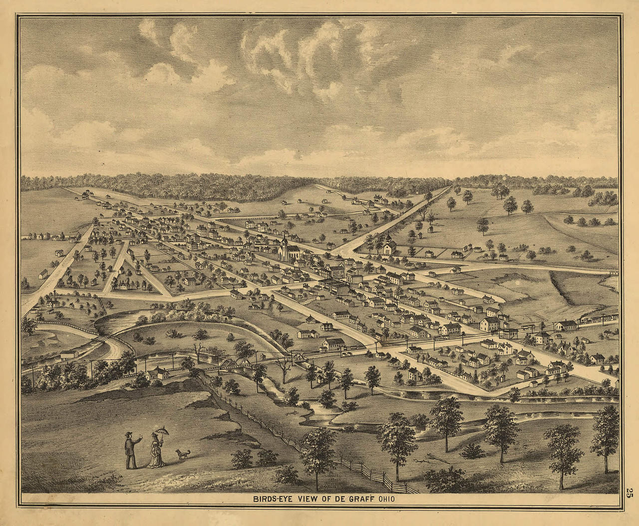 Historic Map - De Graff, OH - 1875, image 1, World Maps Online