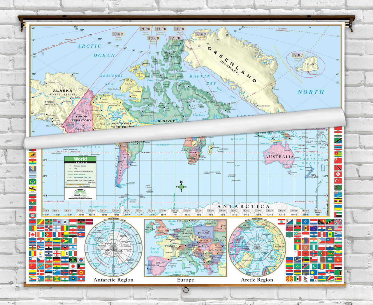 Primary Canada & World Political Combo from Kappa Maps, image 1, World Maps Online