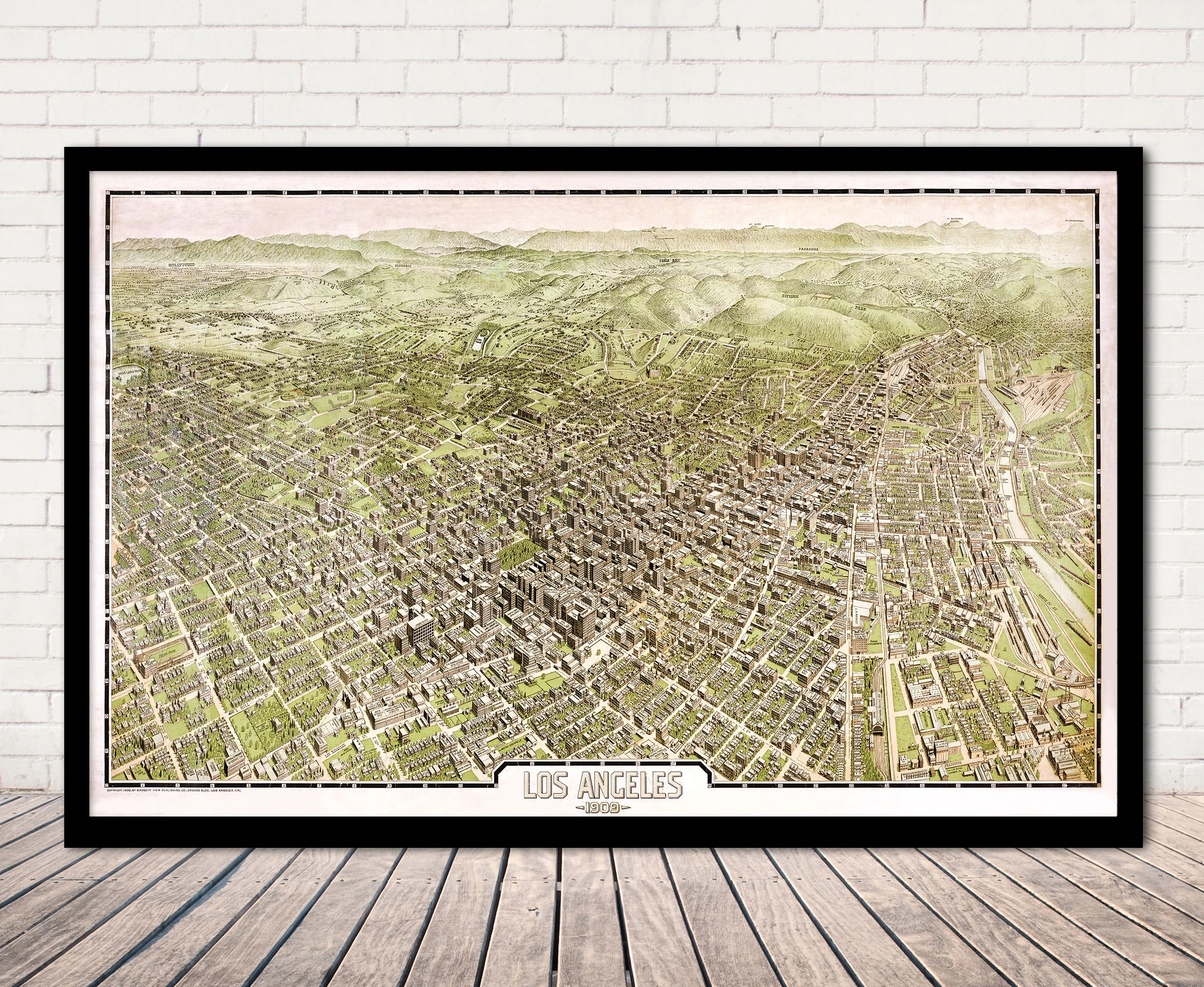 Historic Map - Los Angeles, CA - 1909