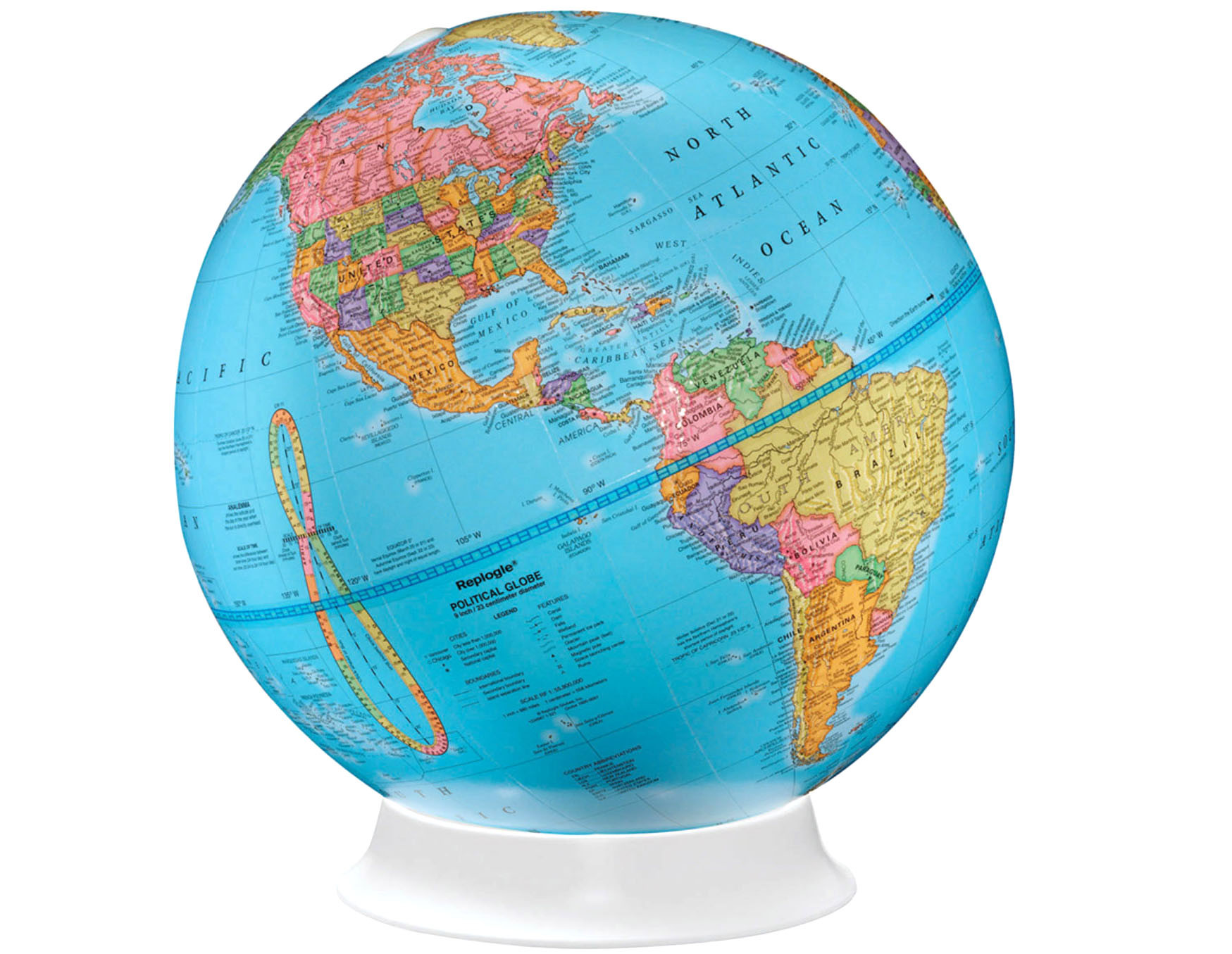 Apollo 9 Inch Political Classroom Globe