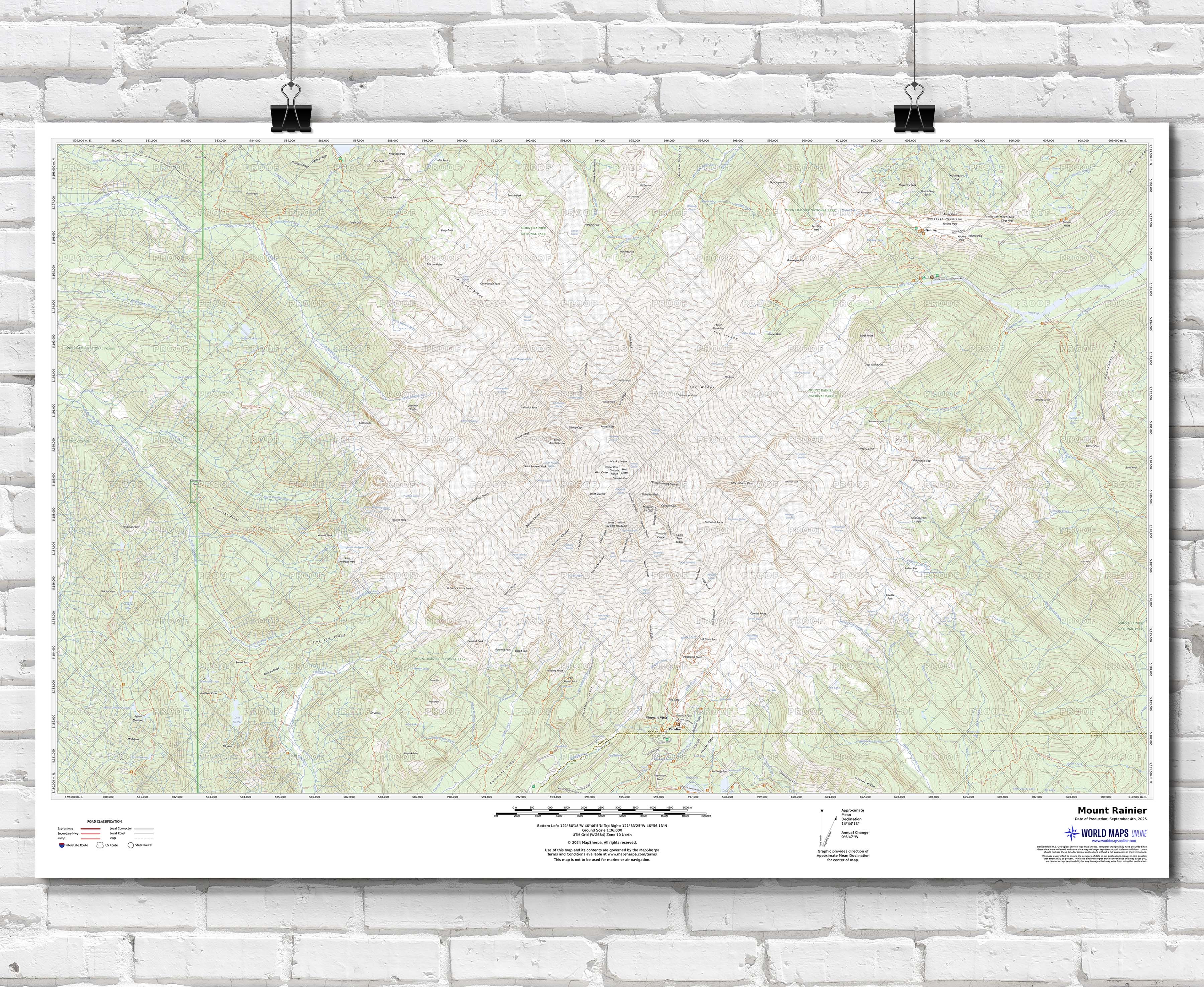 Custom printed topo maps