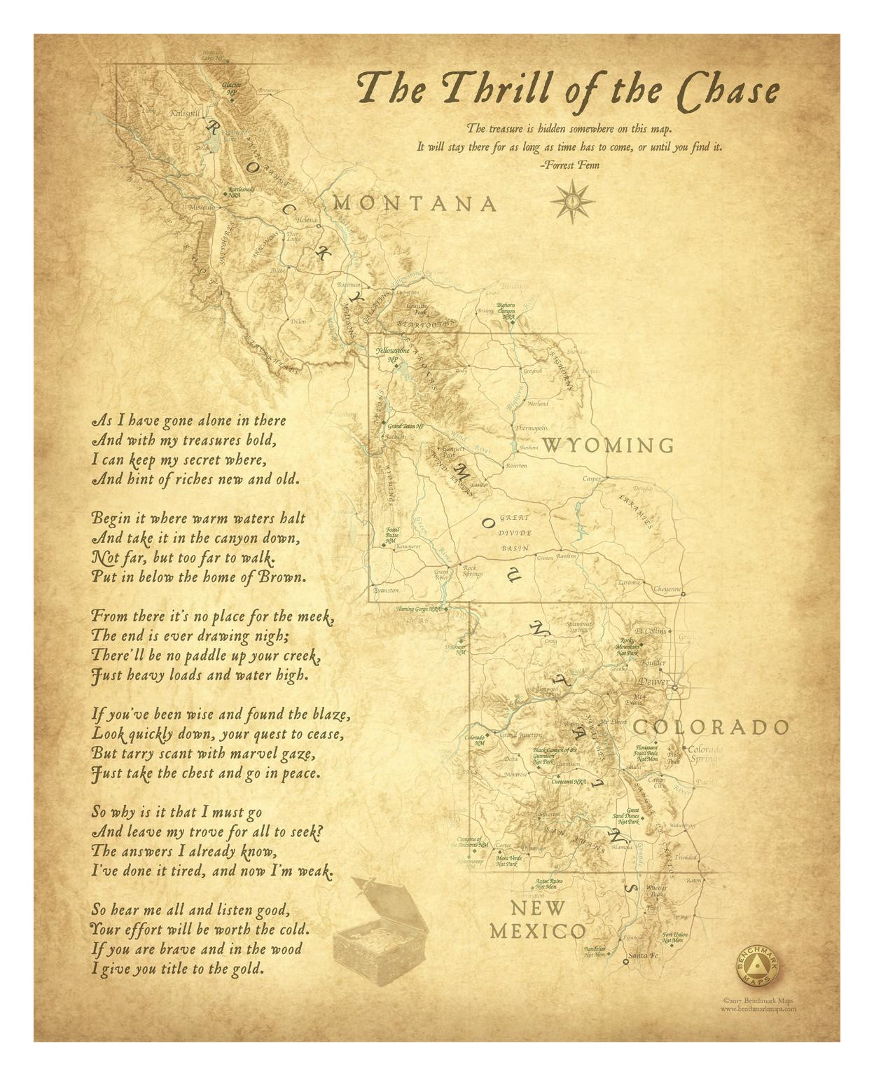 The Thrill of the Chase Wall Map