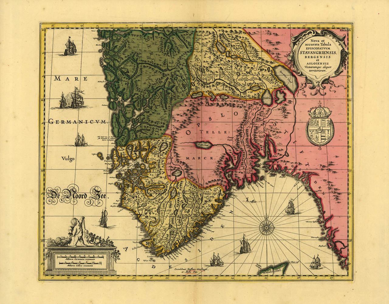 Nagasaki, Japan Vintage Map Print (1700's)| World Maps Online