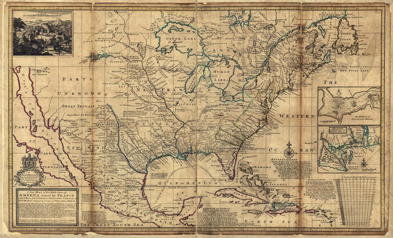 Historic Map - North America - 1720, image 1, World Maps Online