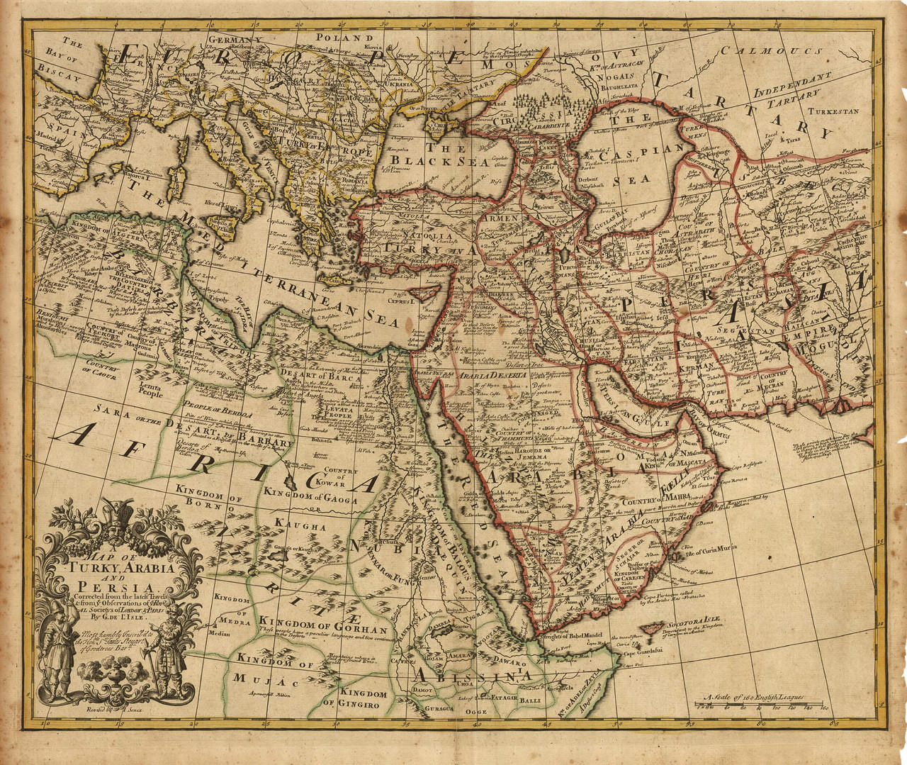 Historic Map - Middle East - 1721, image 1, World Maps Online