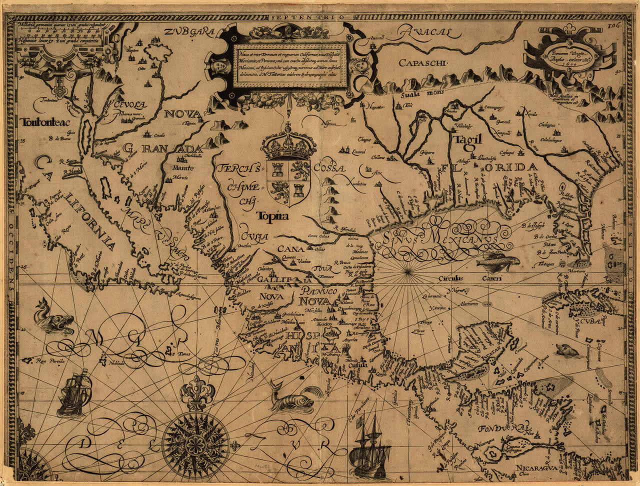 アンティーク　1800年代中央アメリカの地図 North & Central America Vintage Map Print (1759)| World Maps Online