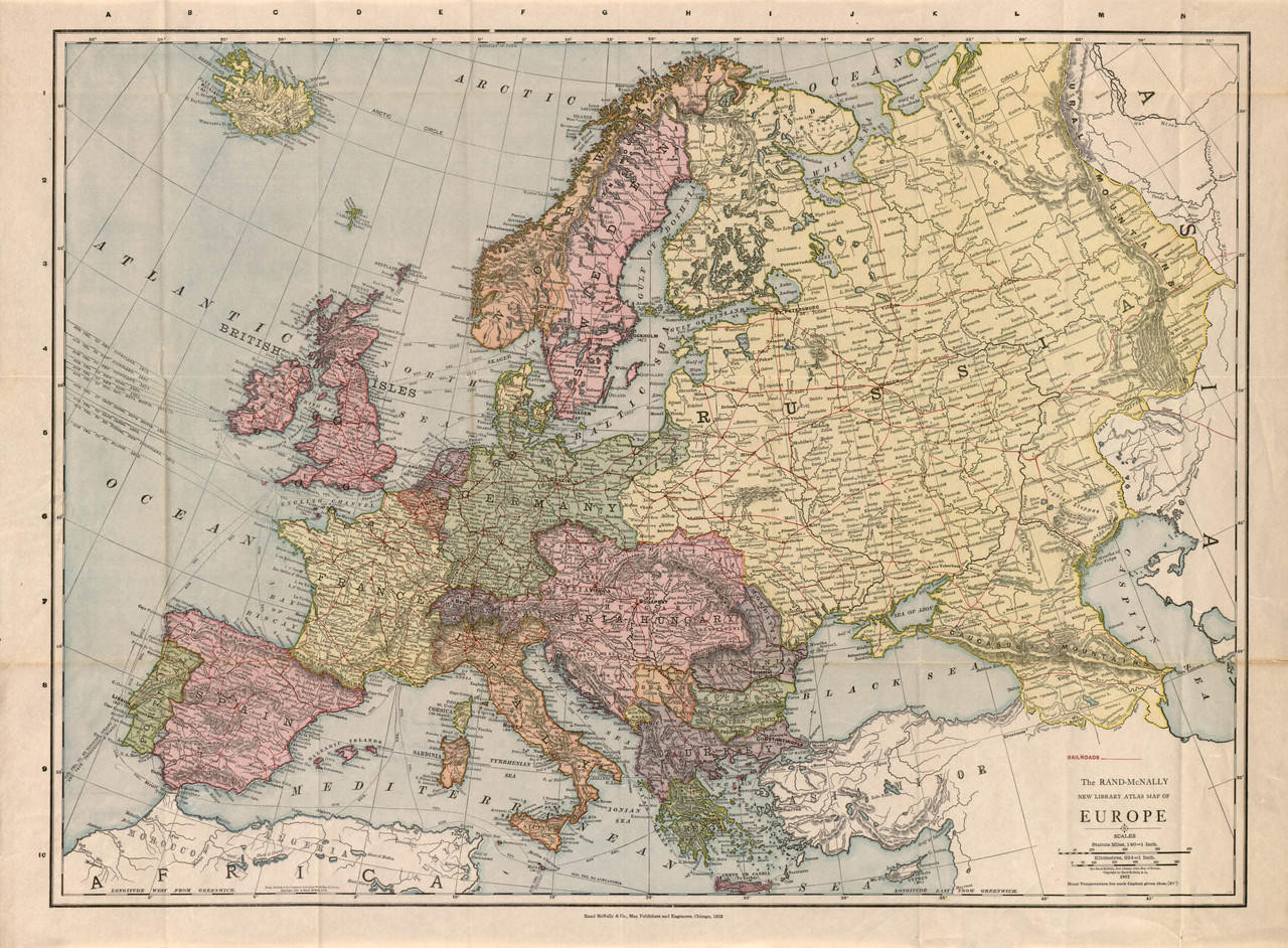 Historic Map - Europe - 1912, image 1, World Maps Online