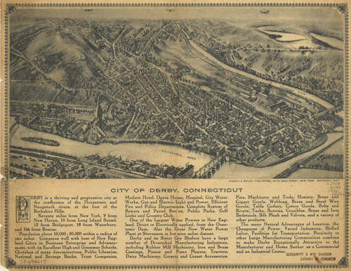 Historic Map - Derby, CT - 1920, image 1, World Maps Online