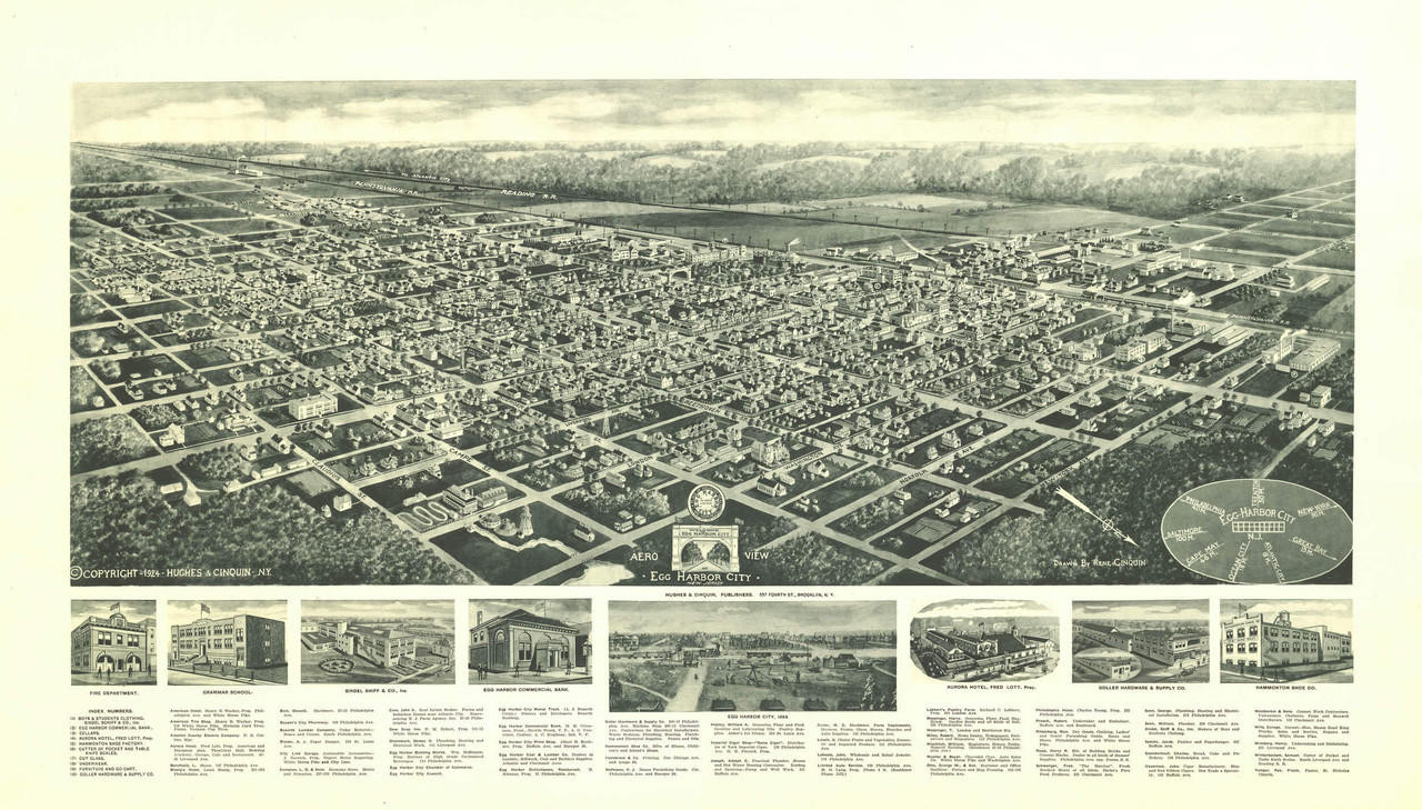Historic Map - Egg Harbor City, NJ - 1924, image 1, World Maps Online
