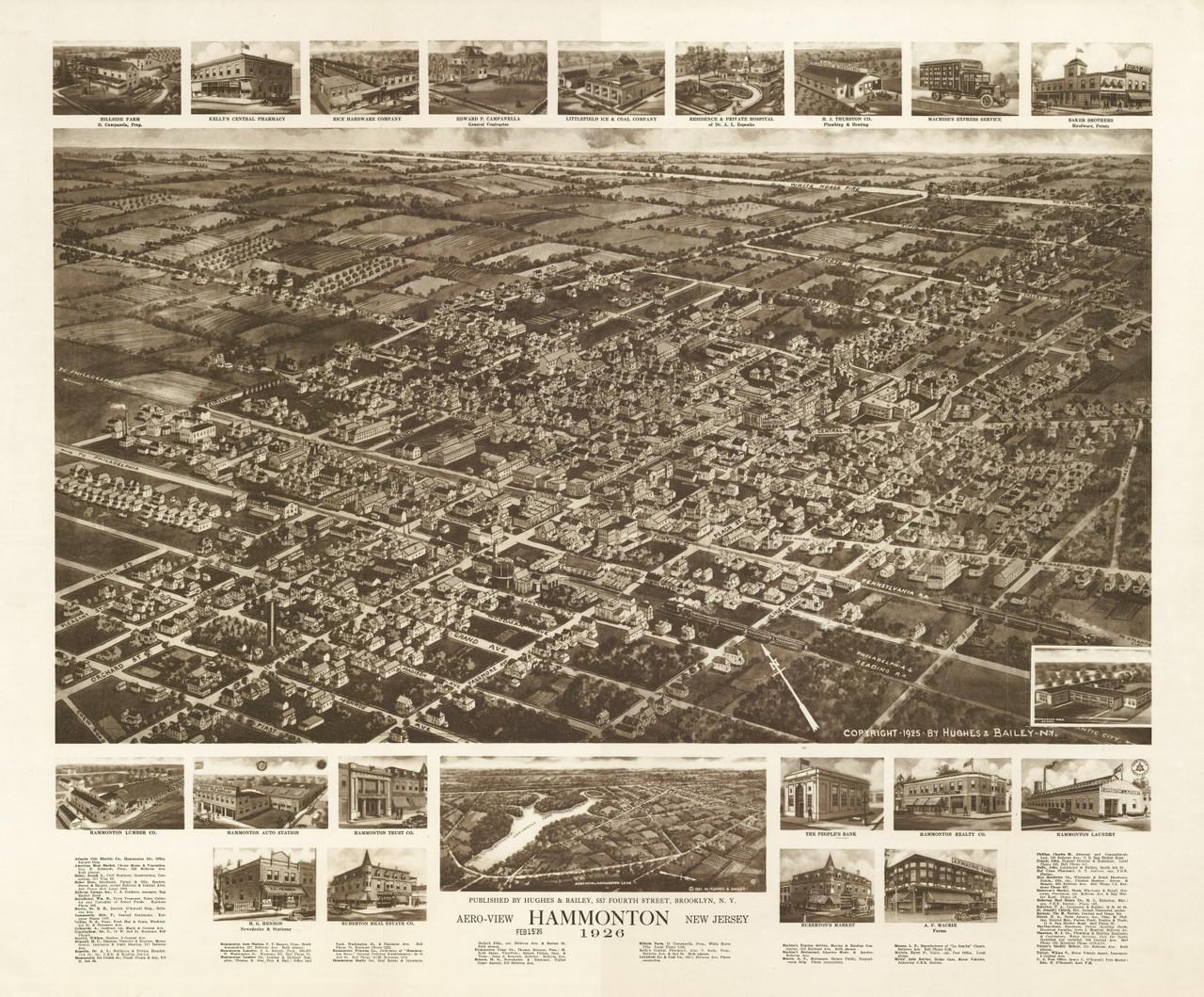 Historic Map - Hammonton, NJ - 1926, image 1, World Maps Online