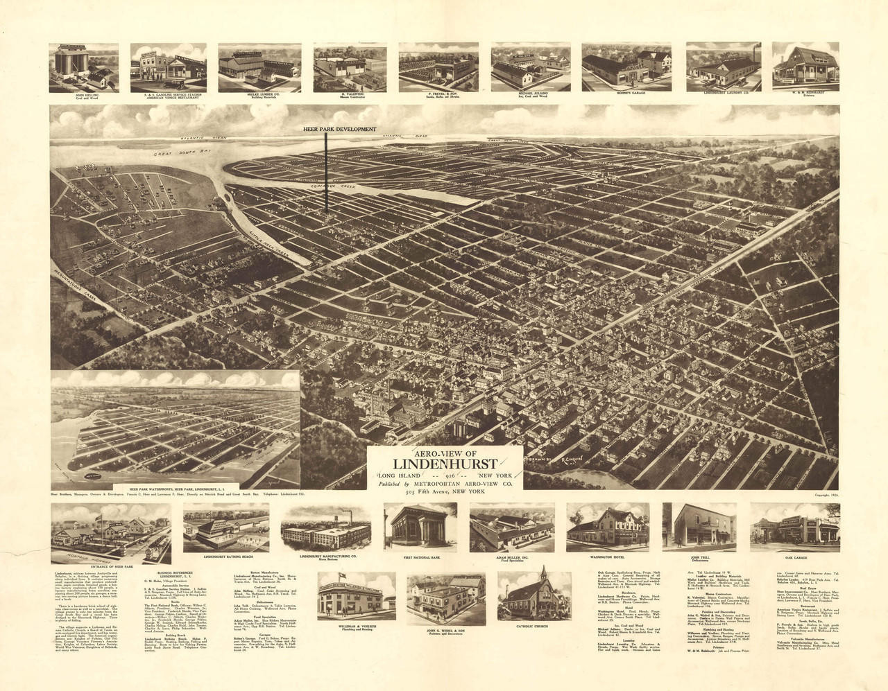 Historic Map - Lindenhurst, NY - 1926, image 1, World Maps Online