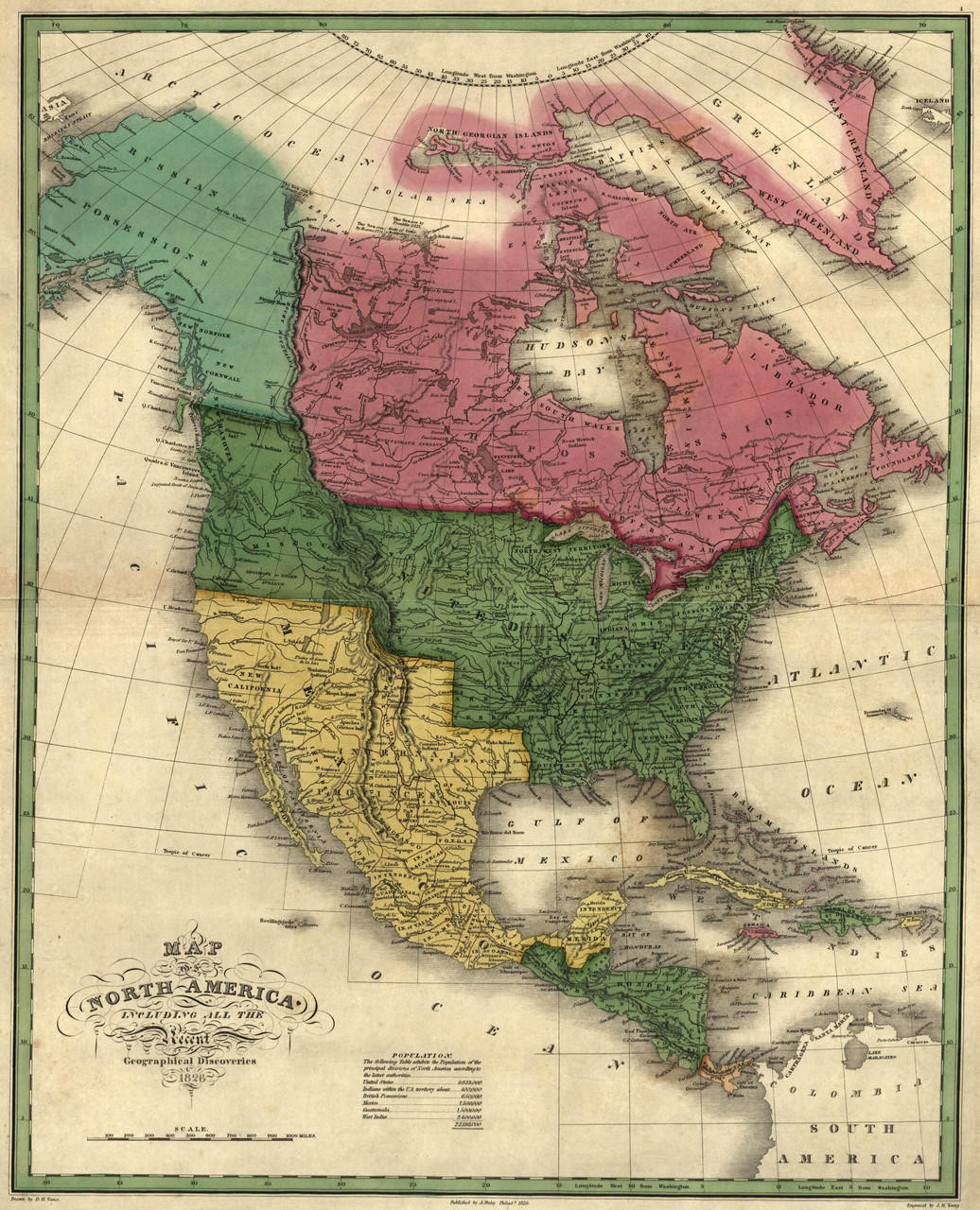 Historic Map - North America - 1826, image 1, World Maps Online