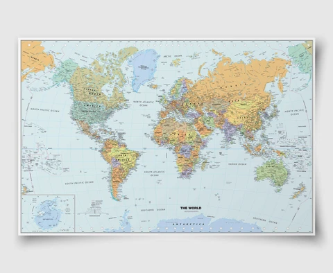 Classic World Map Poster | Globe Turner