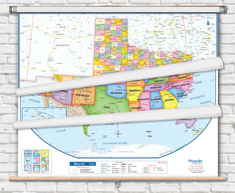 World / United States / State Map Combos