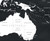 Black and White World Wall Map Print Close-up View