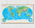 Detailed World Physical Wall Map - Robinson Projection