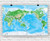 Detailed World Physical Wall Map - Pacific Centered at 150 E, image 1, World Maps Online