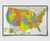Contemporary Spanish Language United States Wall Map Archival Paper Print