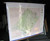 Spring Roller Paper Map Display Holder with Dry Erase Marker Overlay